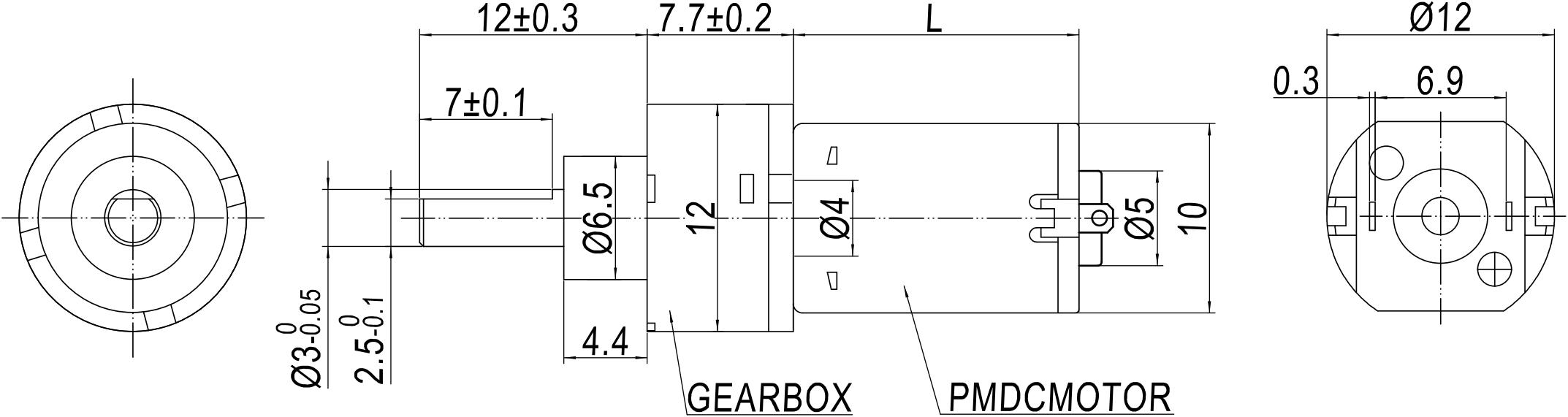Product Specifications Diagram