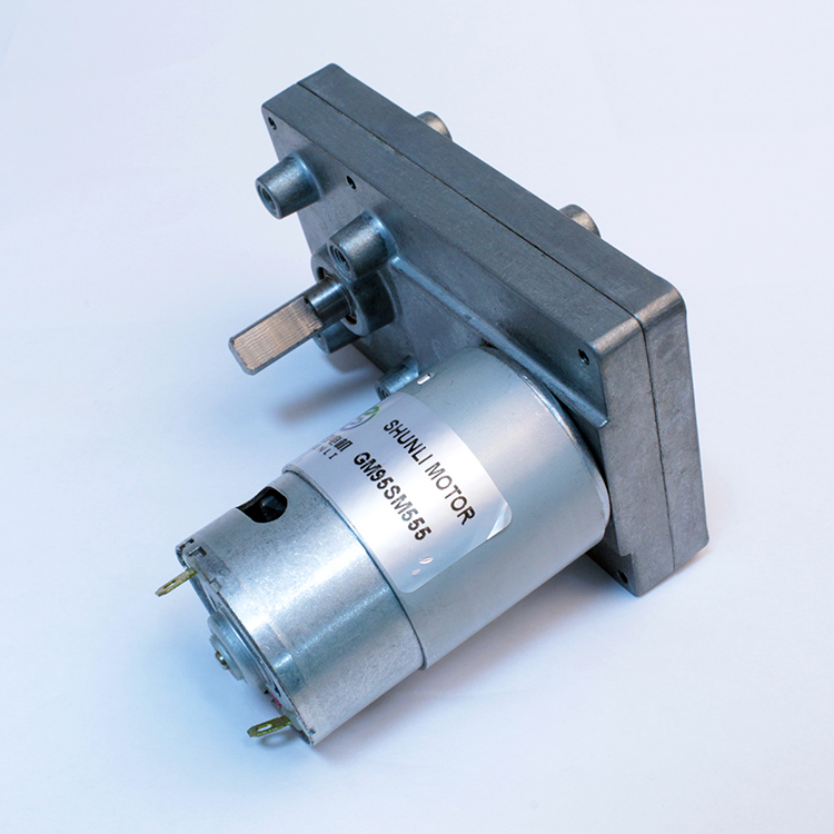 Square Gearbox 100mm with 555 Dc 12v 24v Encoder Gear Motor Electric Lawn Mower Motor