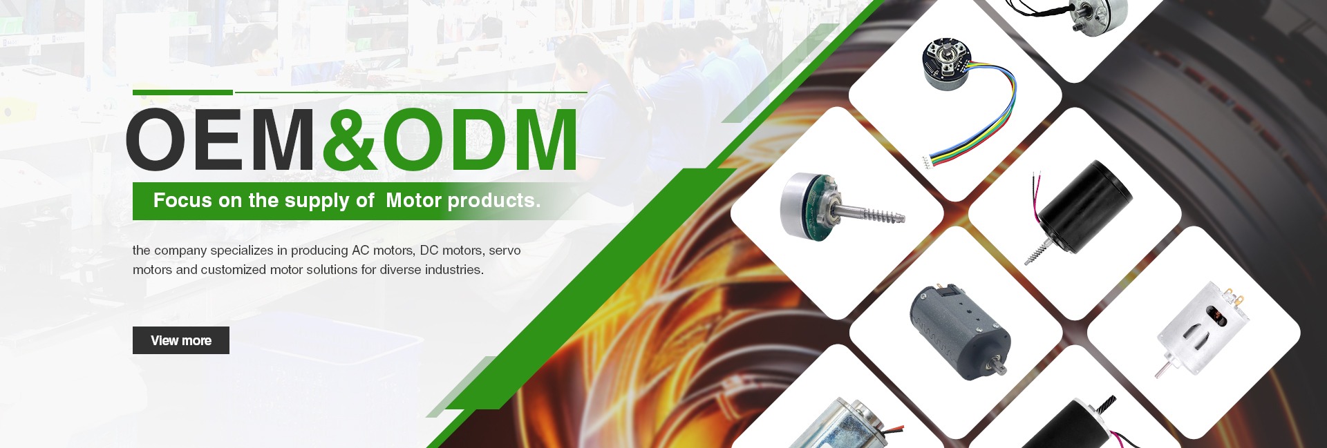 MicroDyn Motor factory production floor showcasing advanced micro motor manufacturing