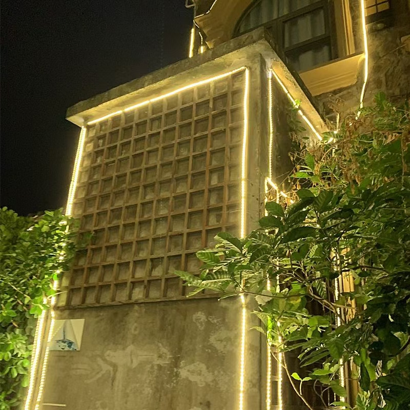 2700K Warm White Solar LED Rope Hanging Lights for Backyard Garden Porch Pool Wedding Party