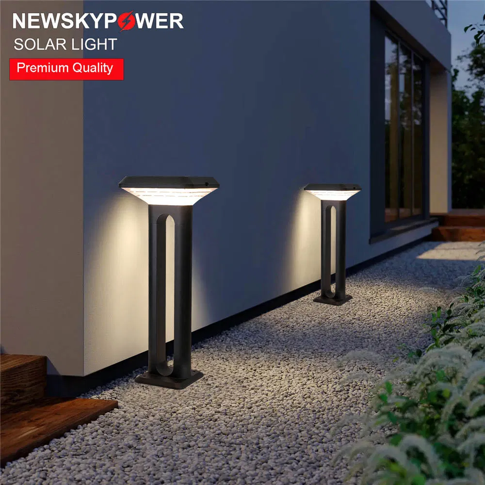 Cheap Solar Bollard Light 80cm High 5W LED 8ah Battery IP65 Rated Easy Installation Perfect for Garden Path Walkway Driveway