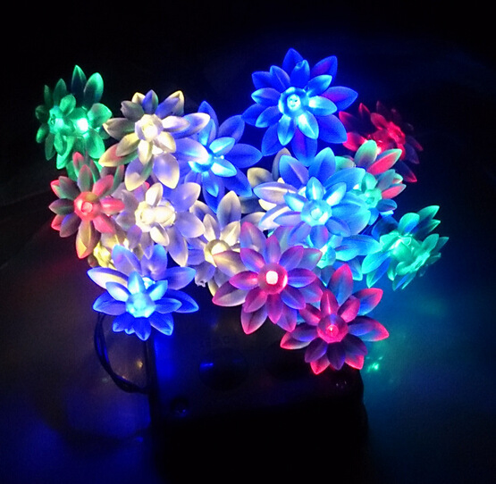 Vibrant Single Color 30 LED Solar String Lights for Outdoor Decor
