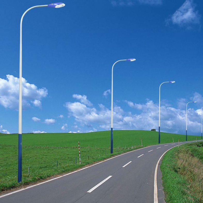 Durable Galvanized 9m Solar Street Light Pole for Parks