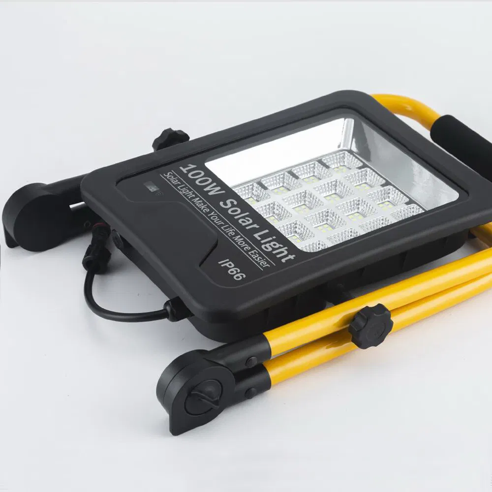 Outdoor Waterproof Country Club Roof Split LED Panel Lamp IP65 USB Charging Villa Parking Lot Radar Sensor Garden Rechargeable Solar Portable Flood Light