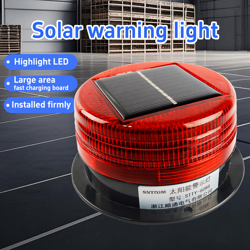 Solar Roof Strong Magnetic Explosion Flashing Light Engineering Vehicle Obstacle Flashing Light