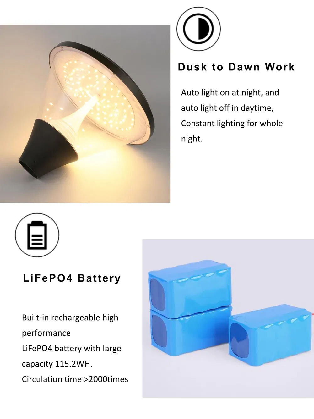 Solar Courtyard Light