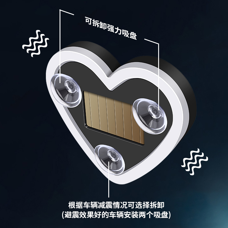 Car Roof/Interior Ambient Light Solar Panel USB Rechargeable