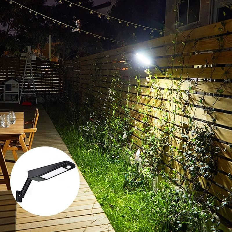 Solar 48LED 900lm PIR Motion Sensor 4 Modes Adjustable Security LED Outdoor Wall Lights