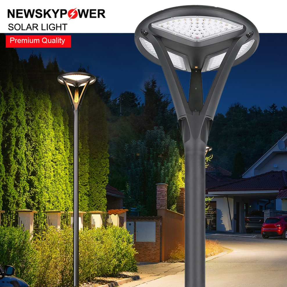 Popular Design Round UFO Solar Garden Light 40W Aluminum IP65 for Landscape