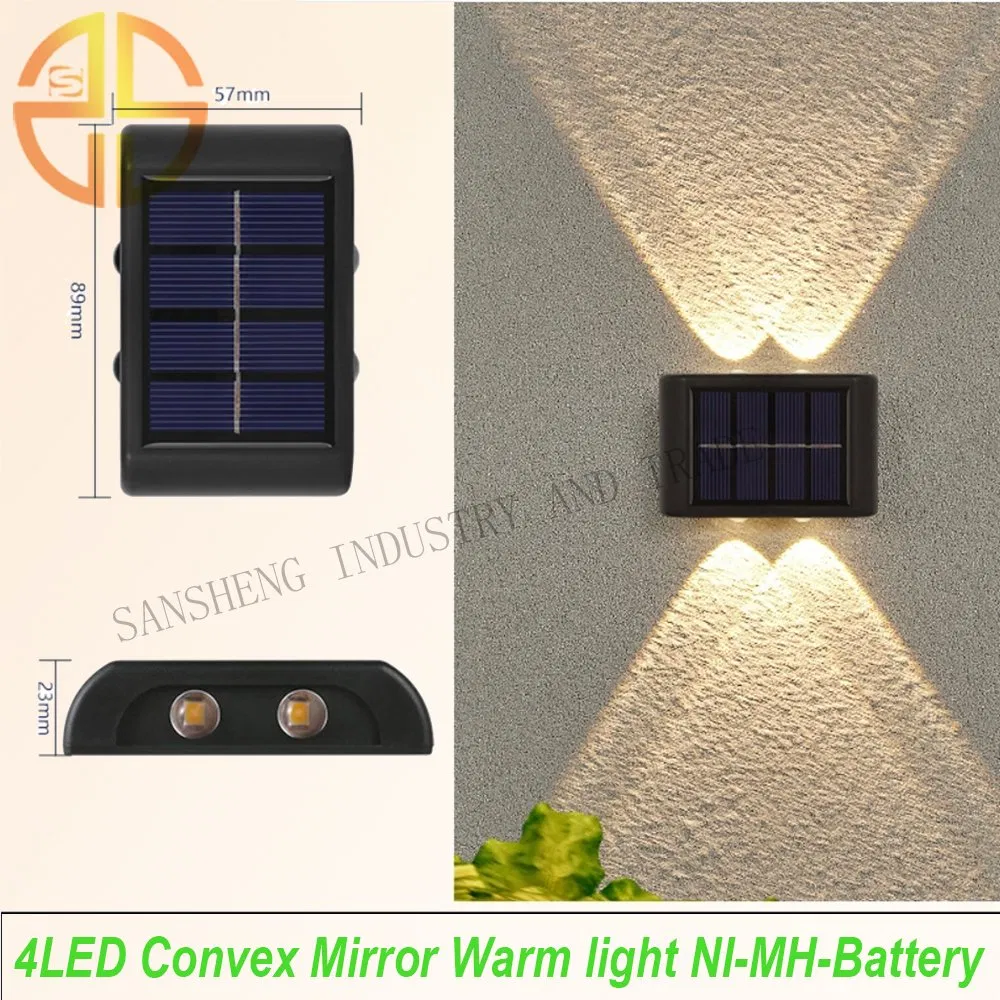 Solar LED Waterproof Courtyard Lights Fence Light Outdoor Lighting for Wall