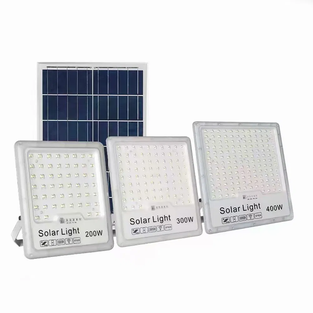 Environmental Protection High Efficiency 40W/60W/100W/200W Portable Solar Flood Light for Outdoor Lighthing