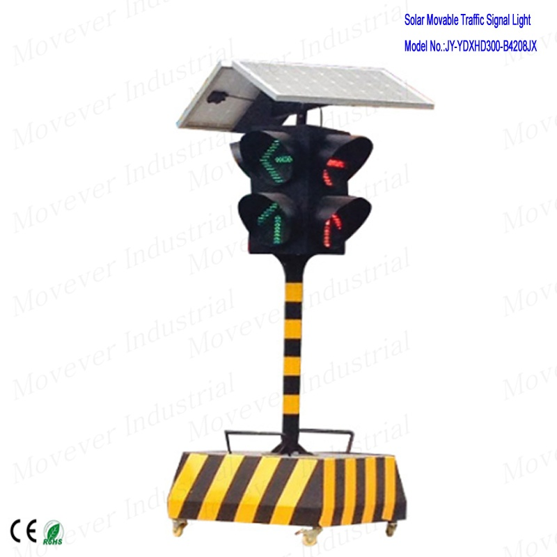 Solar LED Portable Signal Lamp All in One Integrated Mobile Traffic Light