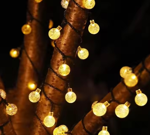 Solar Christmas Light String Color Multicolor Light Outdoor Waterproof for Tree Decoration