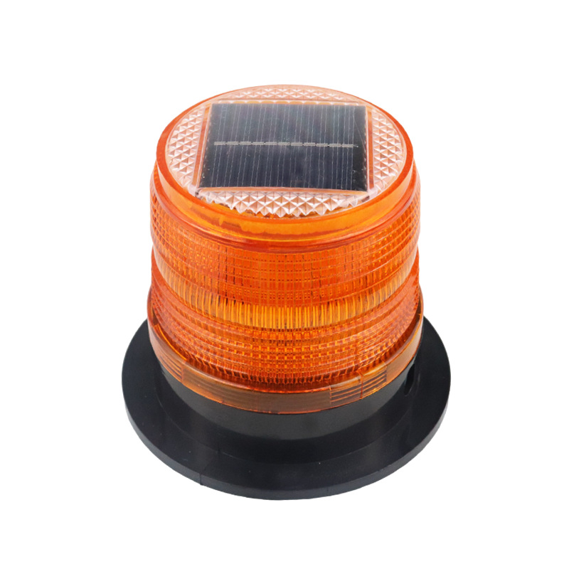 Factory Emergency Vehicle Road Safety Solar Charging Strobe Beacon LED Warning Strobe Light with Magnetic