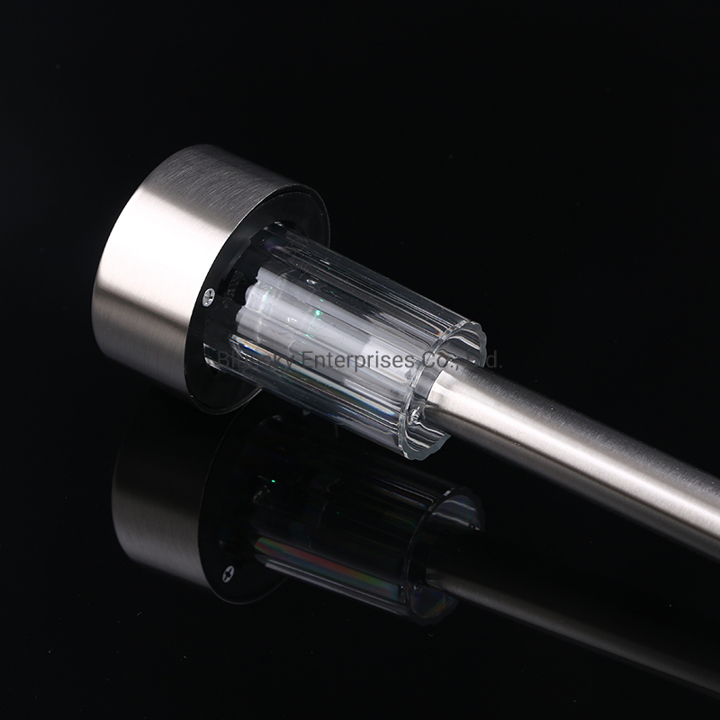 Outdoor Landscape Lawn Lamp Garden Decoration Stainless Steel Tube LED Solar Light