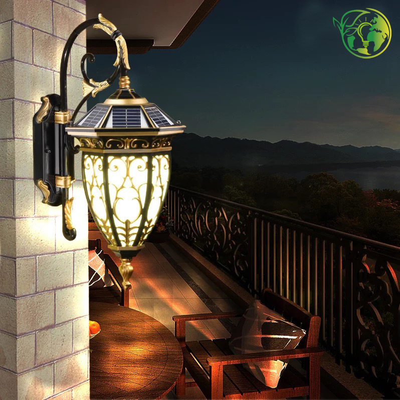 Energy-Saving Solar Wall Light for Garden Paths with 800mAh Battery
