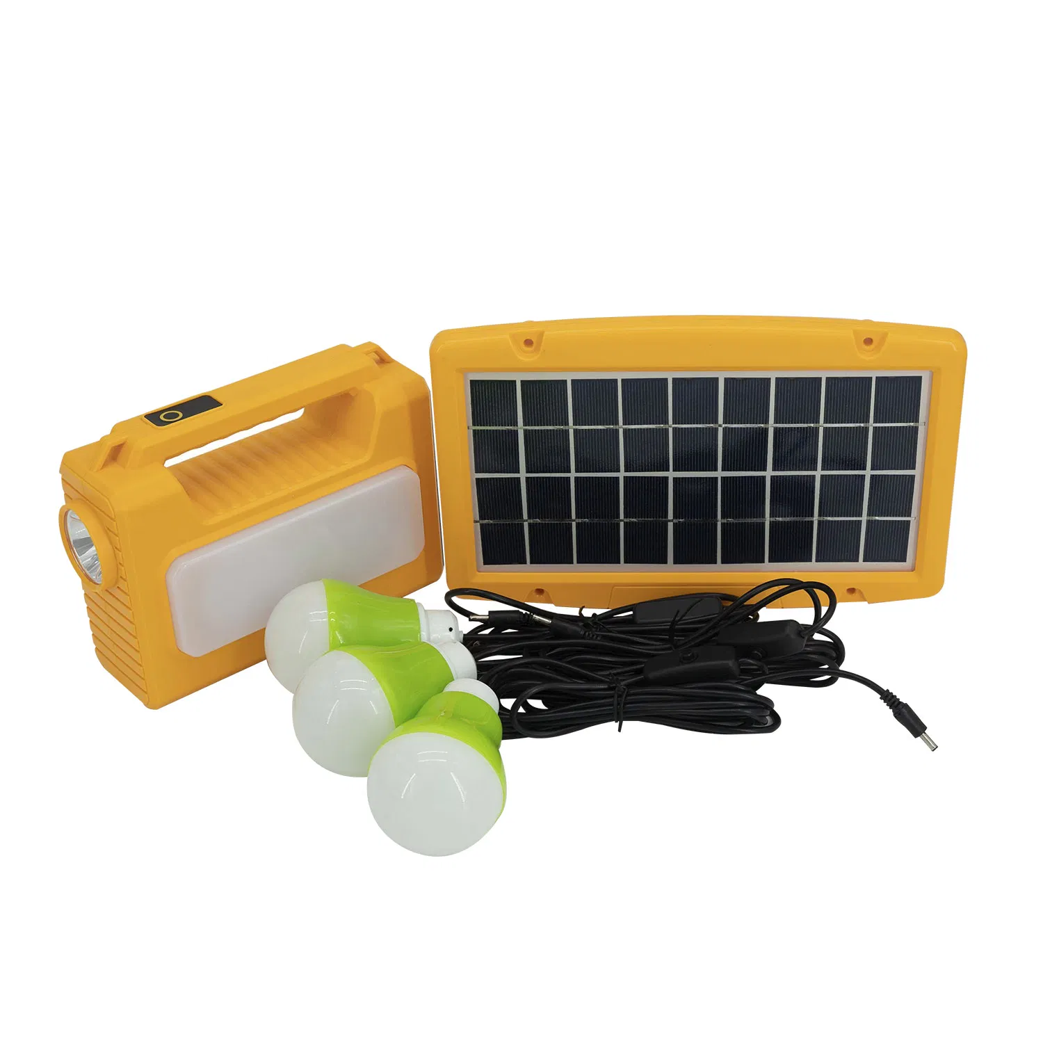 Sunflare 3.5W Solar Panel Kit with 3 LED Bulbs for Home and Outdoor Solar Lighting System (SC-6)