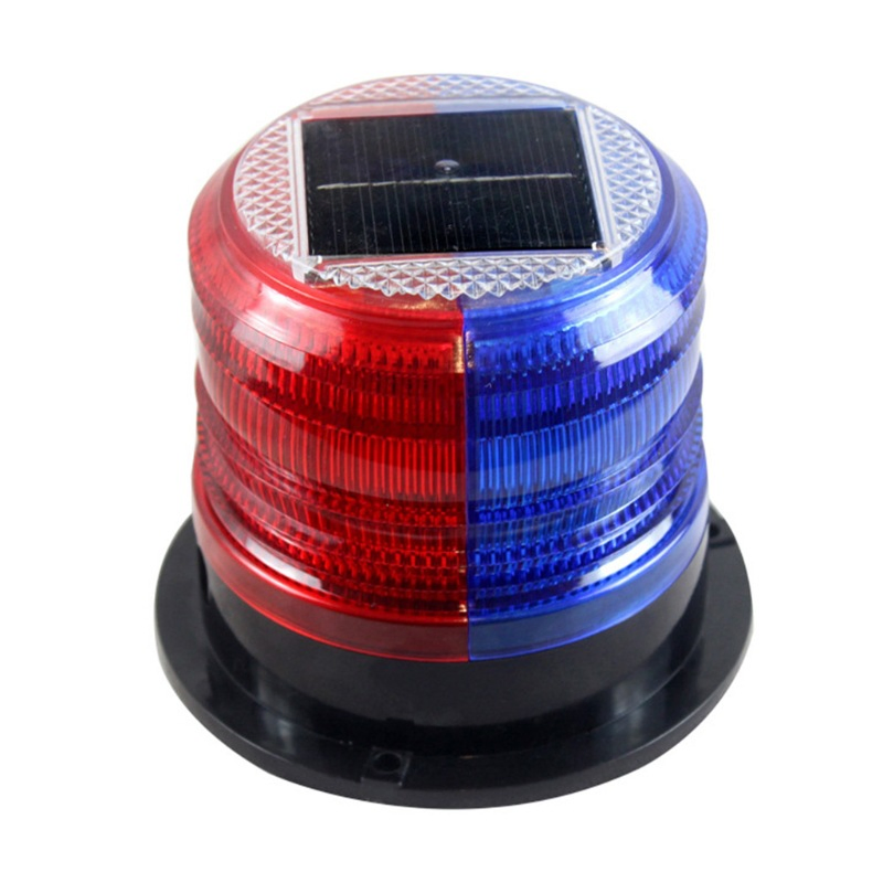 Factory Emergency Vehicle Road Safety Solar Charging Strobe Beacon LED Warning Strobe Light with Magnetic