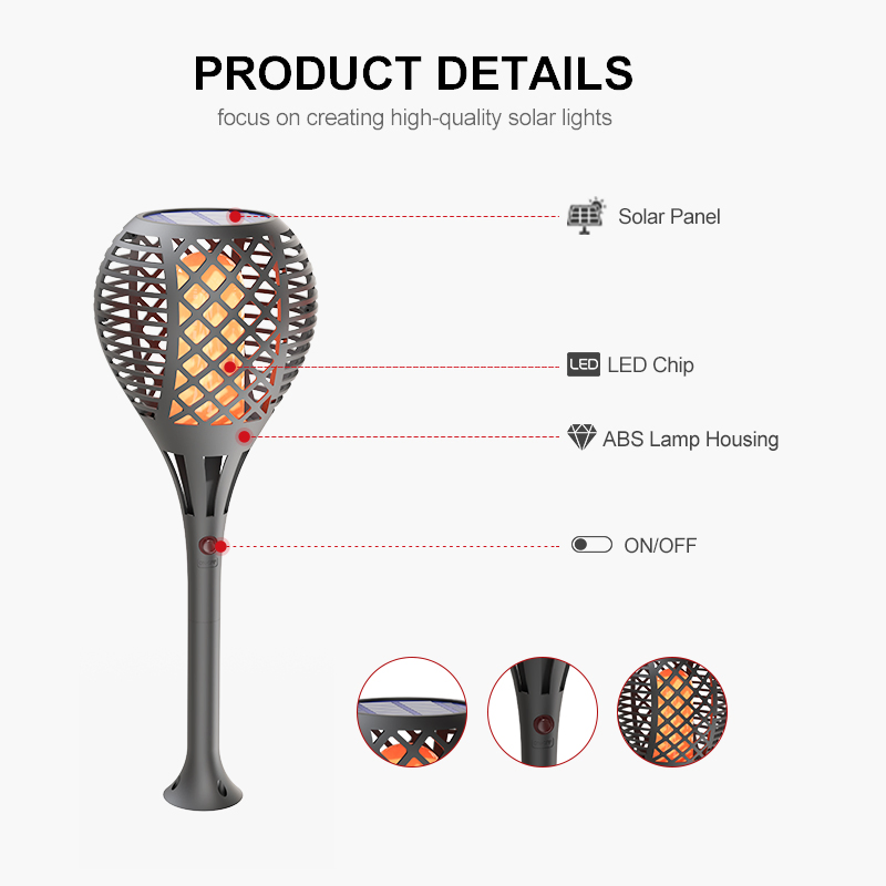 Alltop Yard Outdoor Waterproof Patio Driveway Landscape Solar Path 3W LED Garden Lights