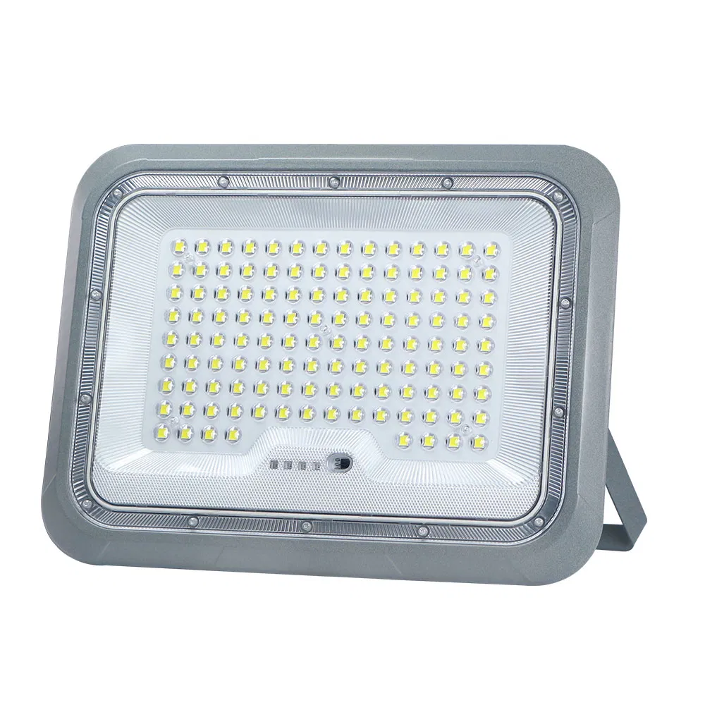 Super Bright Outdoor Lighting System Charging Thru Roof Big Panel Waterproof LED Solar Flood Light