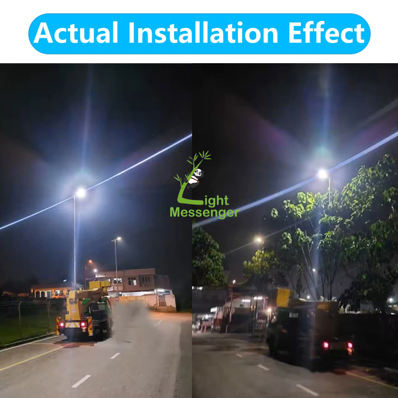 Light Messenger Large Outdoor Waterproof LED Path Lights with Modern Luxury Landscape Garden Solar Street Lights Lamparas Solares