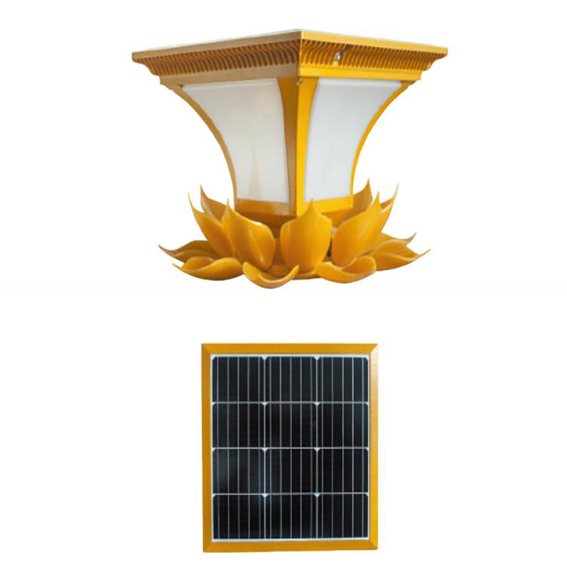 Outdoor LED Landscape Light for Lawn Patio Pathway Yard Walkway Fence Light Full High Power Temple Solar Sensor Warm White Flood Solar Lights