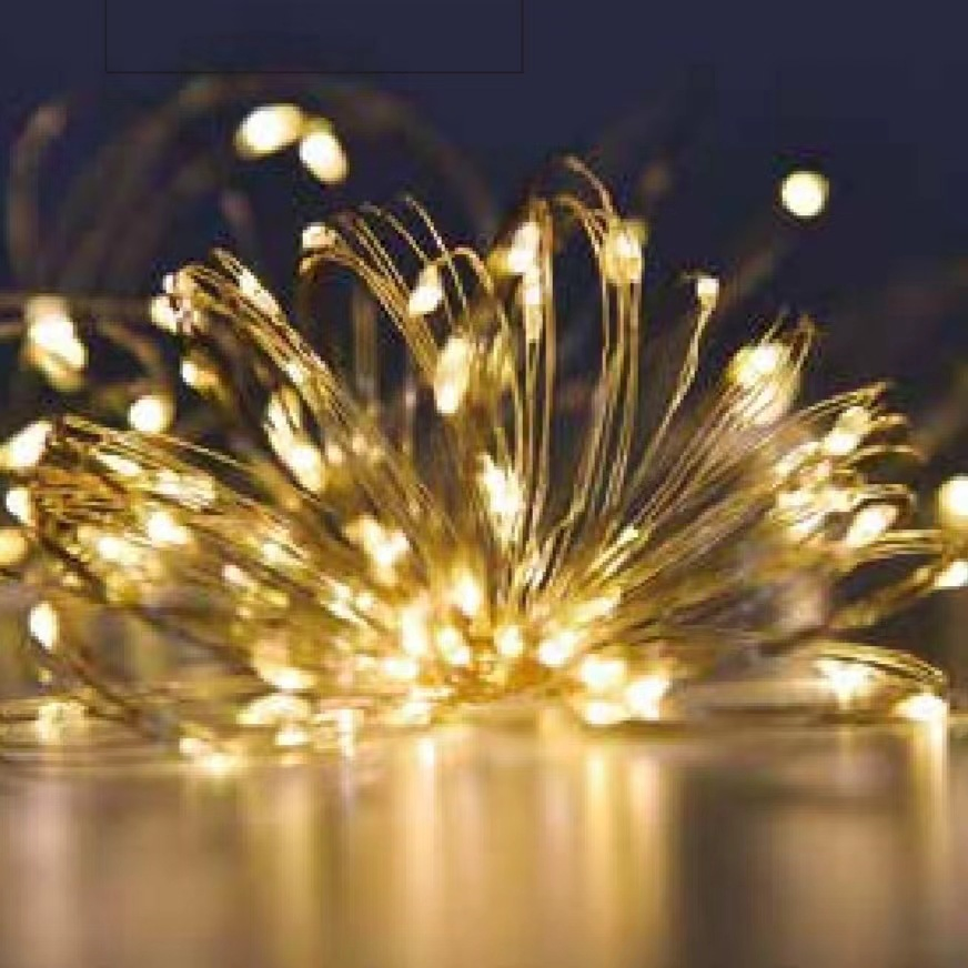 Hot Selling Lantern String Christmas Copper Wire Camping Courtyard Colors Solar Lights