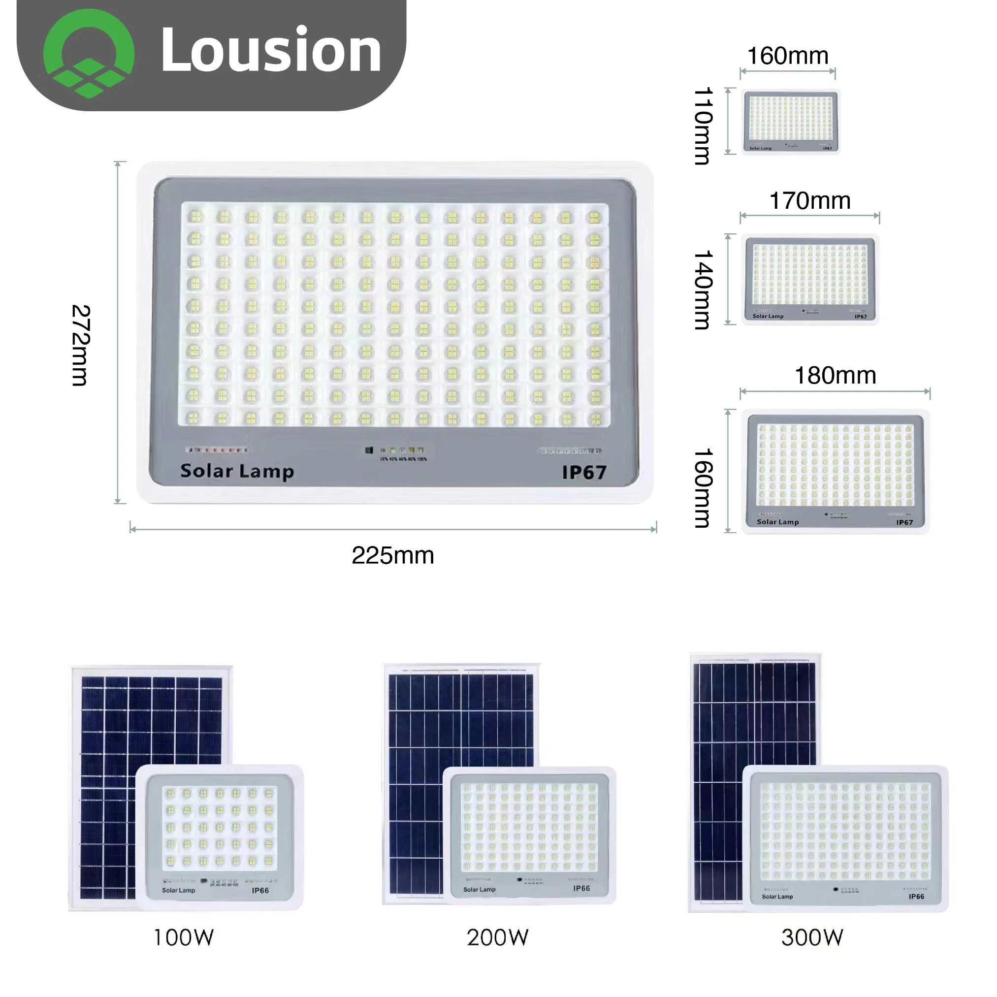 High Brightness Toolless IP65 Solar Flood Lights for Garden