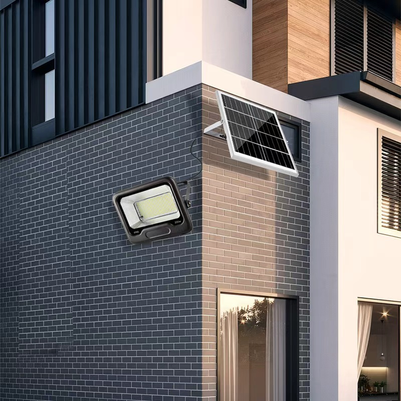 High-Efficiency Ultra-Bright IP66 Waterproof Solar Panel LED Lighting Solar LED Flood Light for Outdoor Security Use