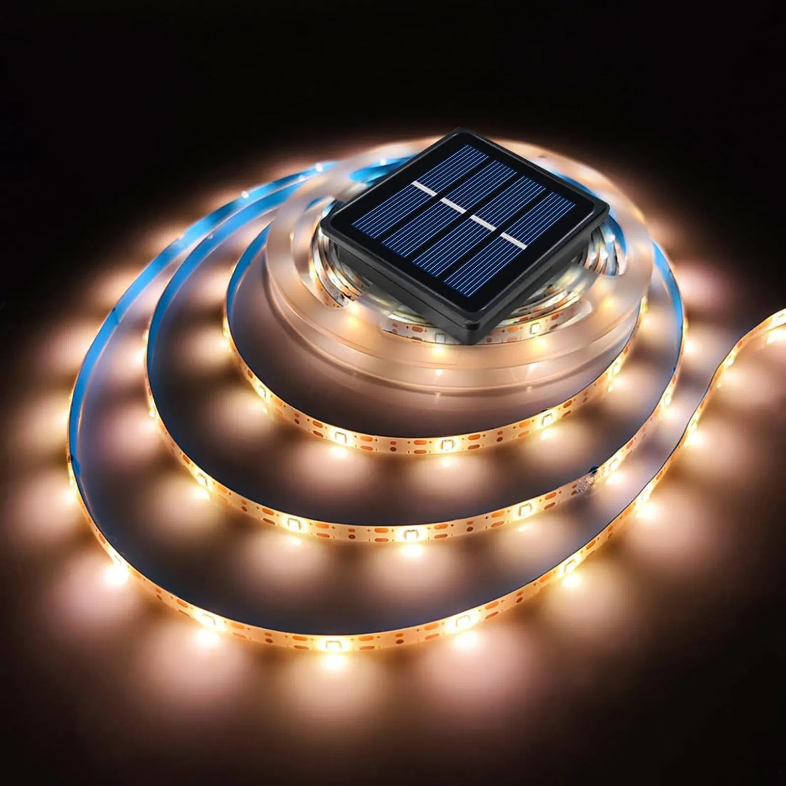 Solar Fairy Rope Lights, Cold White LED String Lights for Pathway, Porch, Christmas Tree