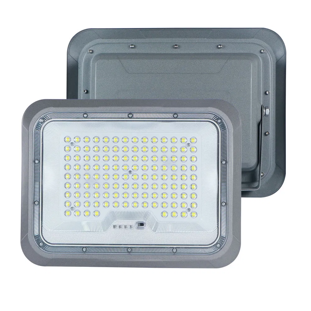Super Bright Outdoor Lighting System Charging Thru Roof Big Panel Waterproof LED Solar Flood Light