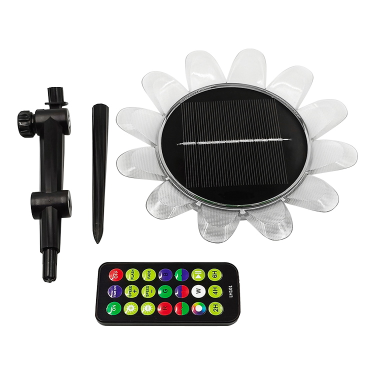 Outdoor Swimming Pool Garden Use IP68 Waterproof Colorful Solar Powered Garden Light