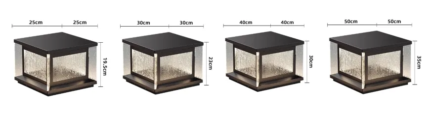 Pillar Light Dimension