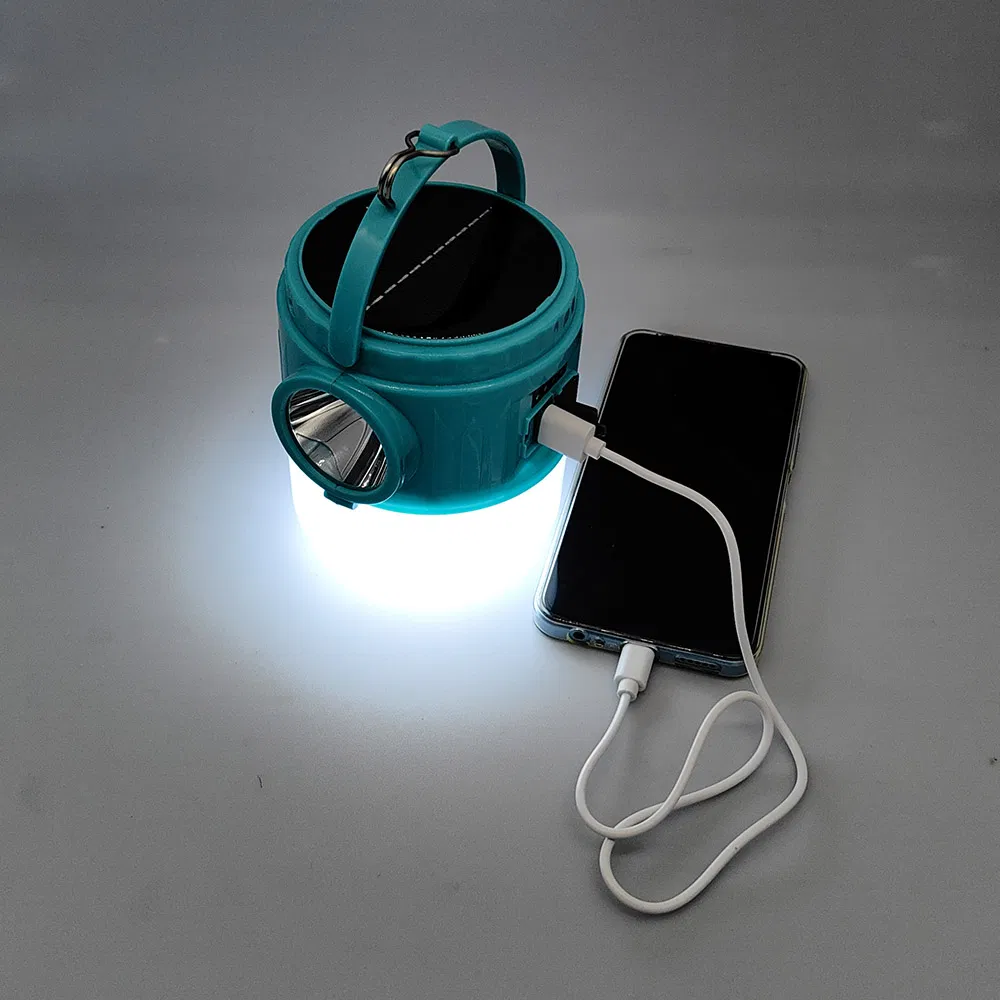 Portable LED Lantern Outdoor Yard Light USB Phone Rechargeable Solar Light Camping Tent Emergency Light