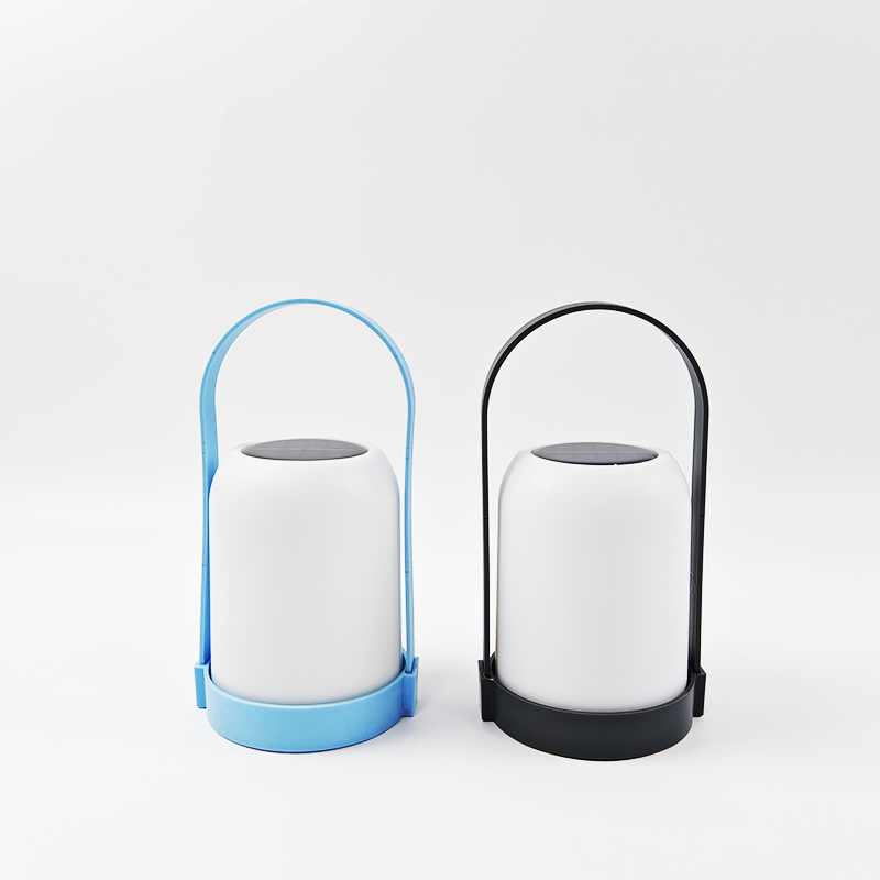 Portable Solar Lantern Outdoor Camping Light - Waterproof Solar Energy Rechargeable Handheld LED Lamp for Patio Tent Garden