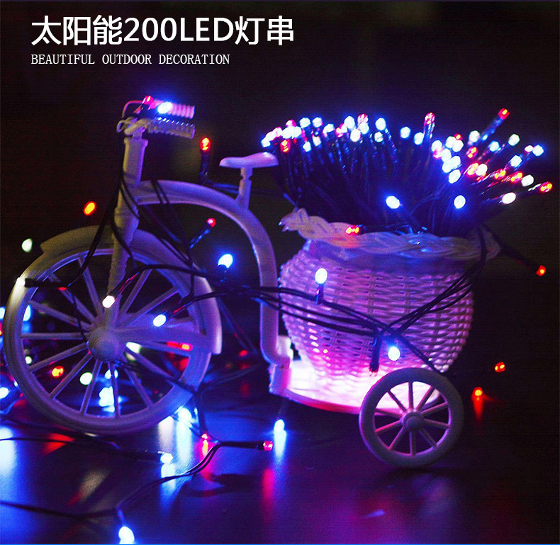 Fire Wedding Party Multicolorful Ground Wall Solar String Strip Decoration LED Bulb Ball Lantern Lamp Light