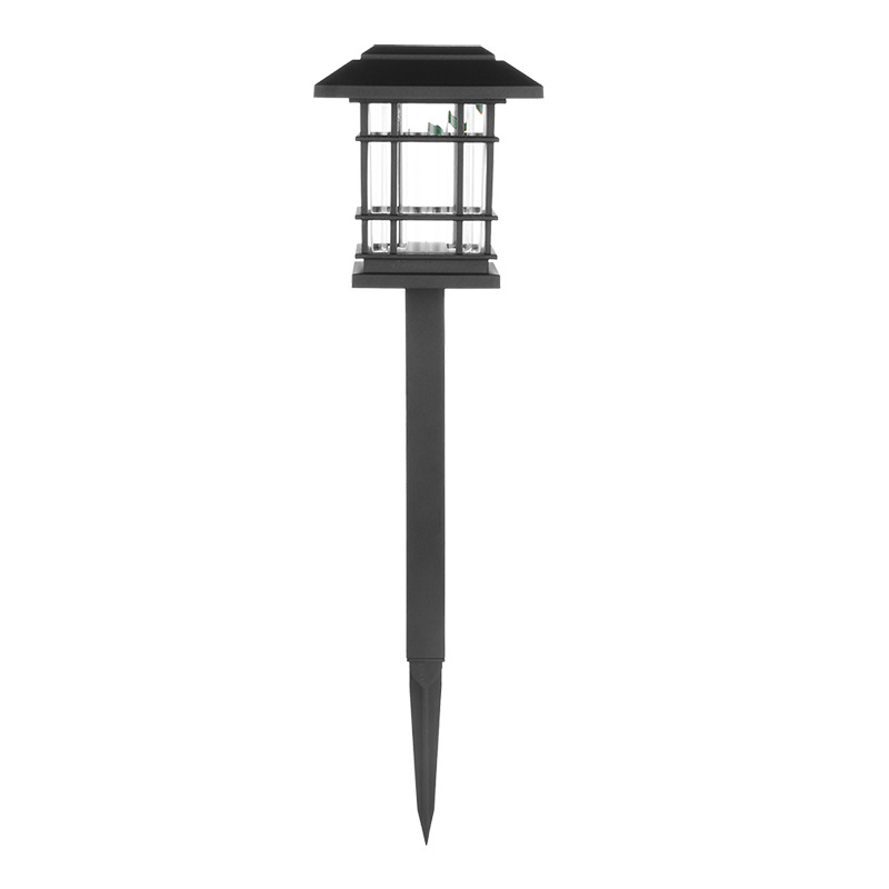 Outdoor Solar LED Ground Plug Lawn Light Waterproof Home Decoration Garden Path Simulated Flame Garden Lamp