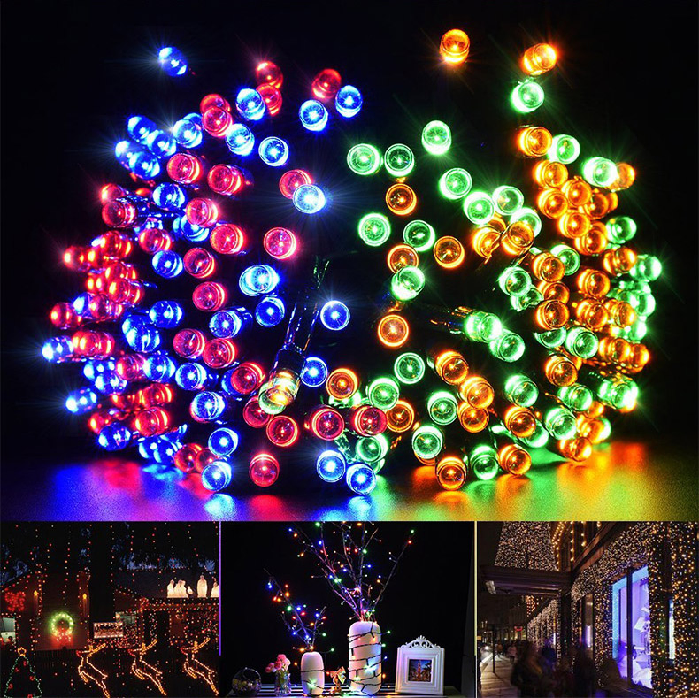 Fire Wedding Party Multicolorful Ground Wall Solar String Strip Decoration LED Bulb Ball Lantern Lamp Light
