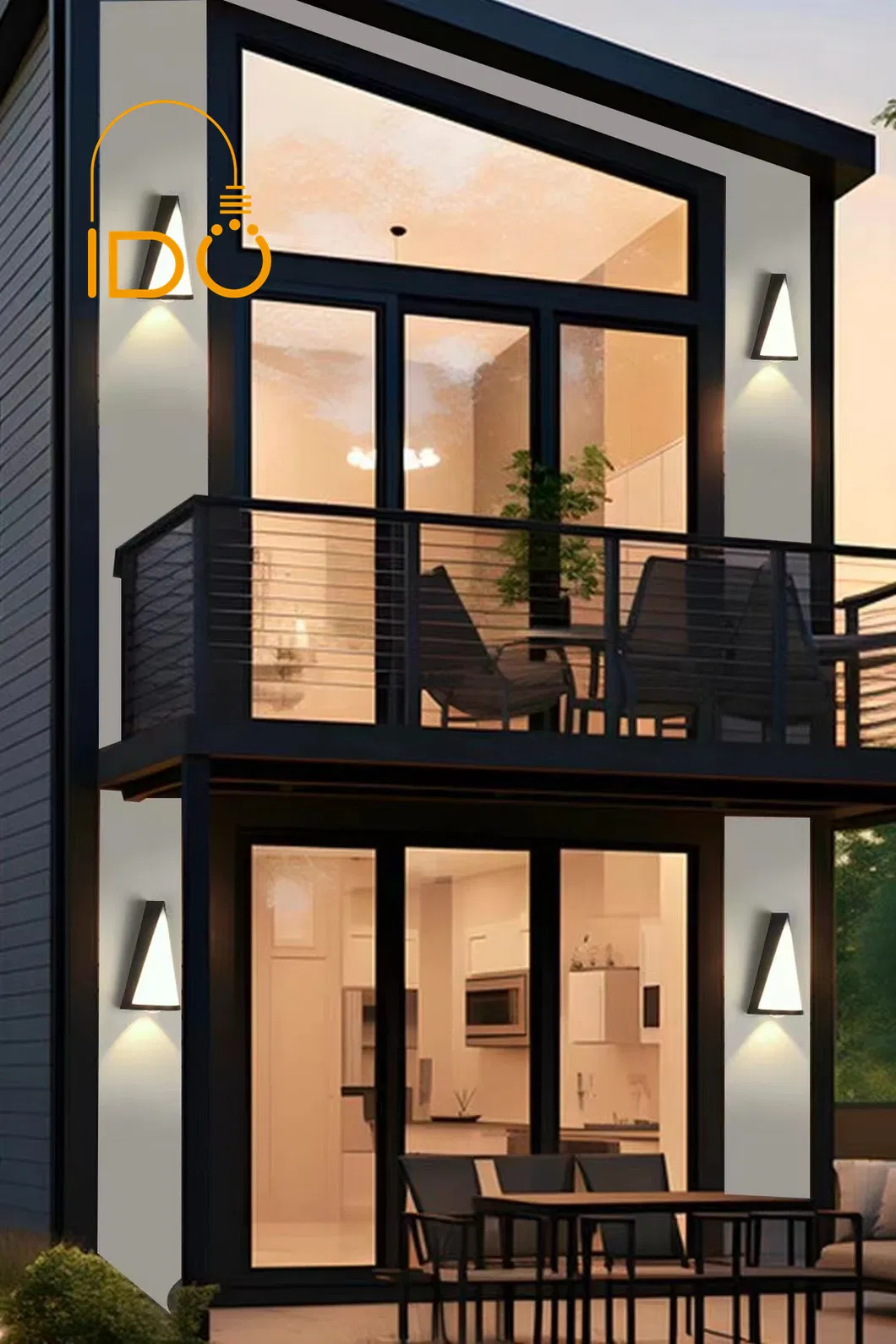 LED Solar Wall Light Installation