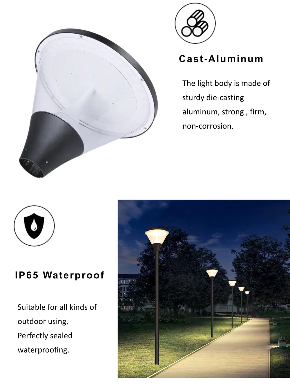 Solar Courtyard Light