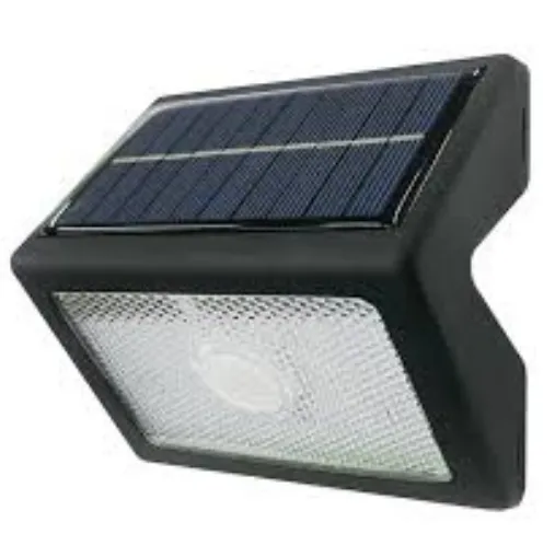 Wall Light Solar Black Sensor 400 Lumens 5000K