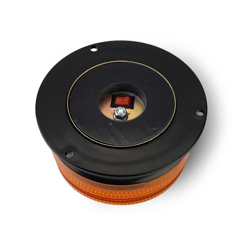 Solar LED Strobe Beacon Roof Emergency Warning Light Safety Flashing Red Signal Indicator Charging with Magnetic on/off Button