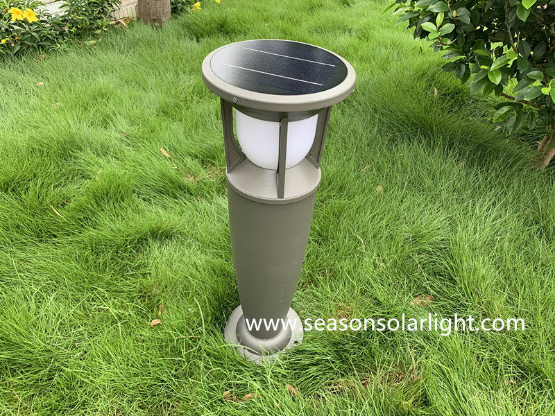 Walkway Path Decoration Lighting Bollard Garden Waterproof Outdoor 5W Solar LED Lawn Light