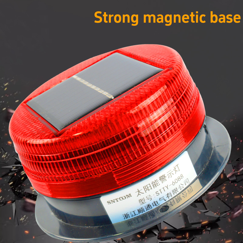 Solar Roof Strong Magnetic Explosion Flashing Light Engineering Vehicle Obstacle Flashing Light