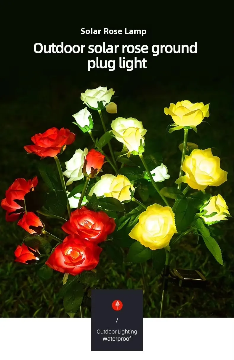 Solar Rose Lamp Detail 1