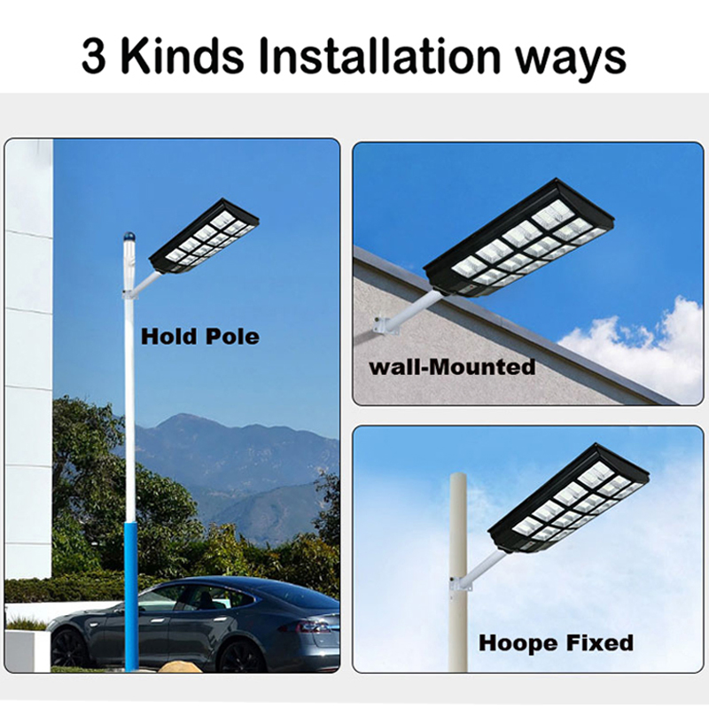 600W 800W 1000W Energy Saving Powered All in One Portable LED Solar Street Light