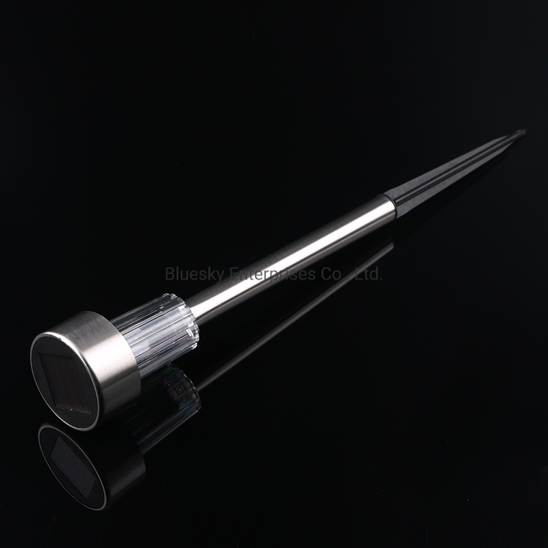 Outdoor Landscape Lawn Lamp Garden Decoration Stainless Steel Tube LED Solar Light