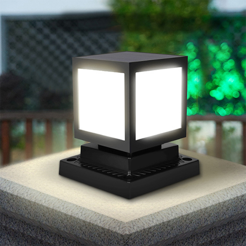 Solar Post Cap Lights Solar Fence Post Lights Large Size 8inch