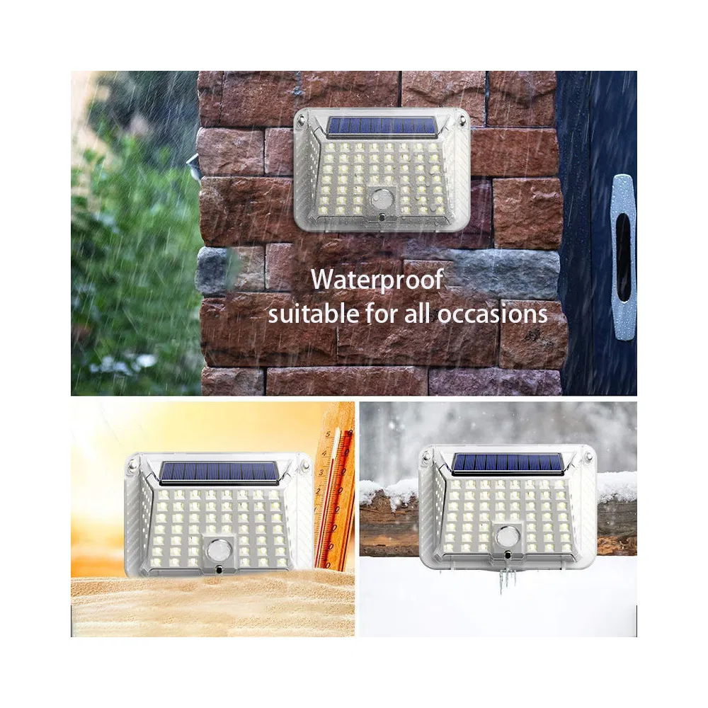 Lights LED Power Pool Wall Rechargeable Sensor Garden Outdoor Street Small for Black Christmas Mosquito Wash Solar Street Light