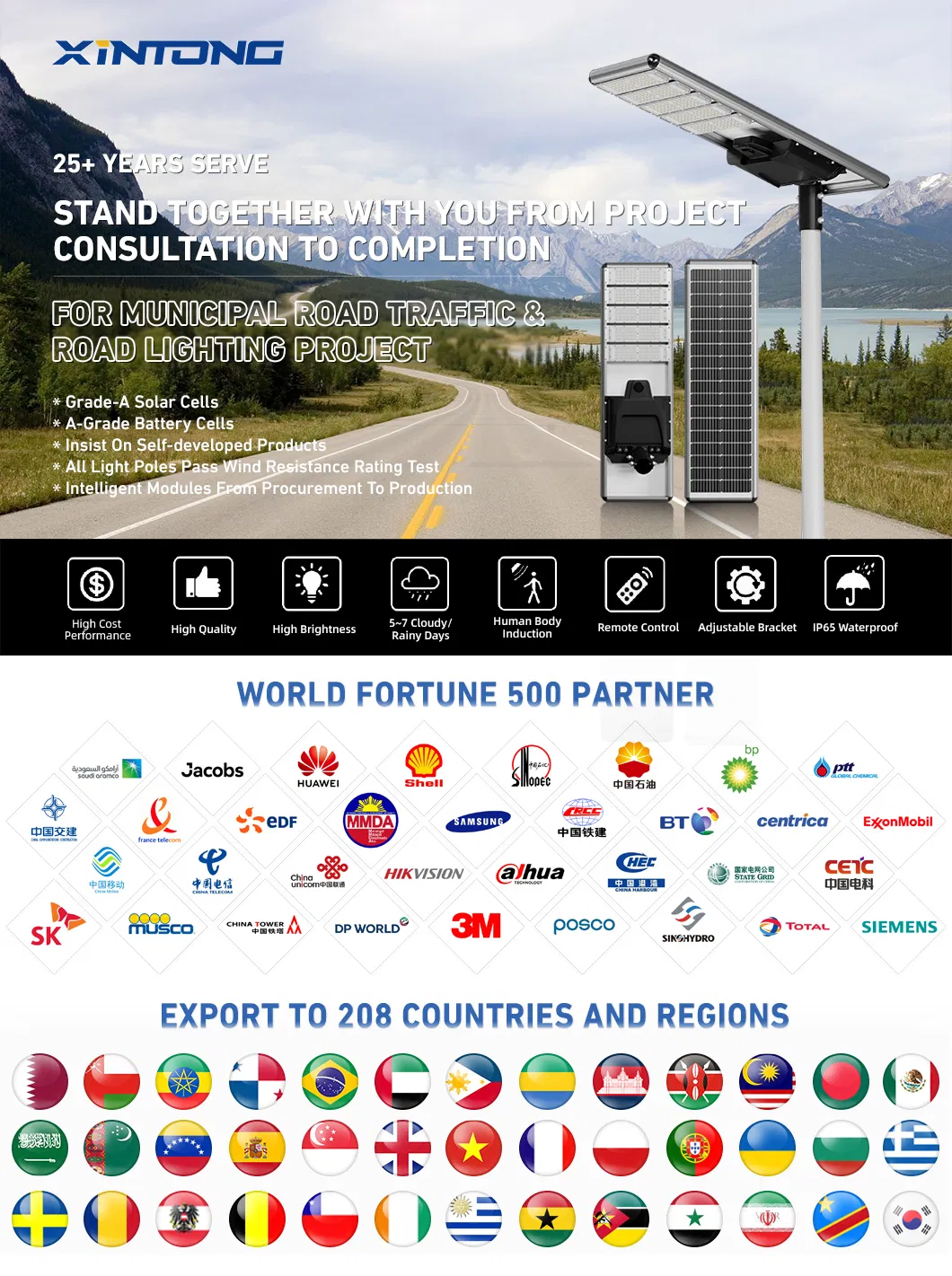 Integrated Solar Power Street Light